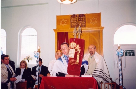 Dedication of our Sefer Torah on 4th May 2003